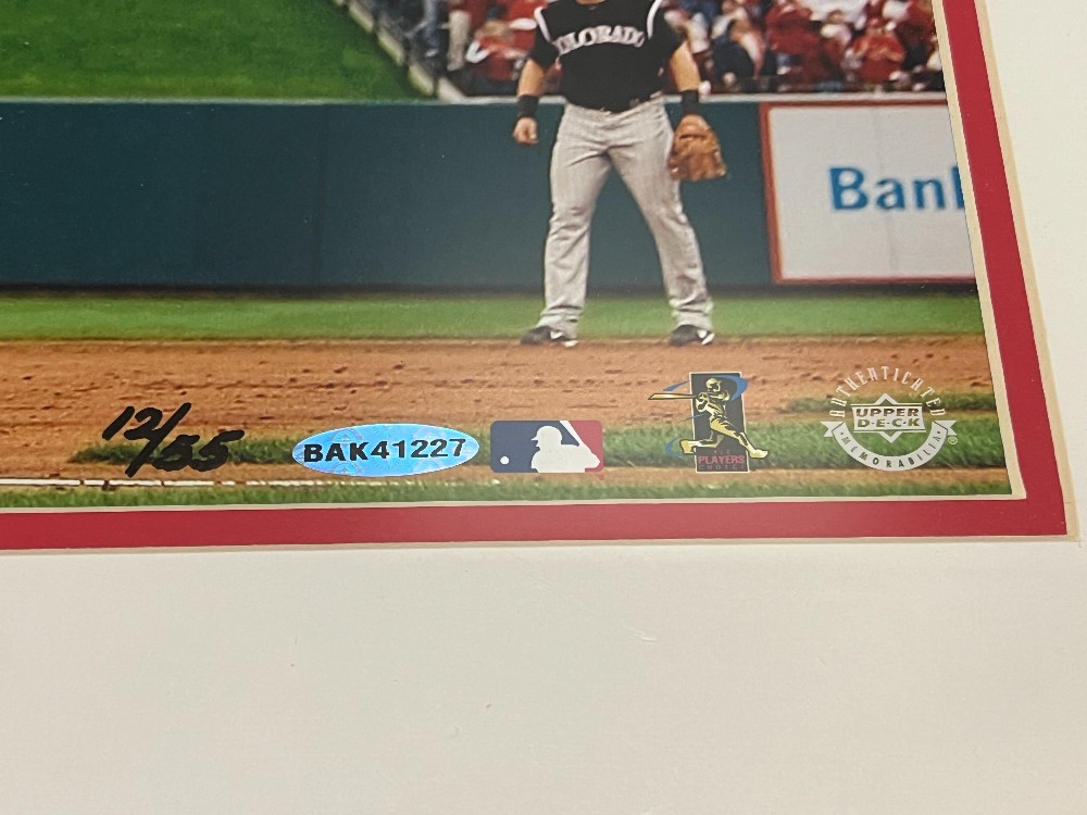 Albert Pujols 16x20 Signed Photograph, Frame: 22 ⅜” x 26 ⅜” H, Steiner, Upper Deck