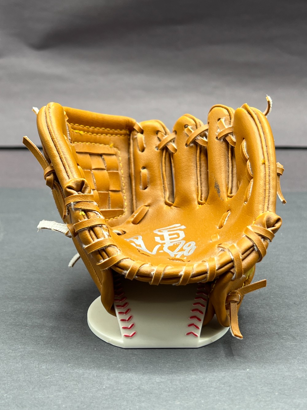 Unknown Player Signed Miniature Rawlings SF Glove, 