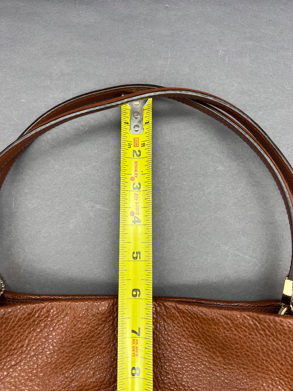 Coach Brown Pebbled Leather Purse