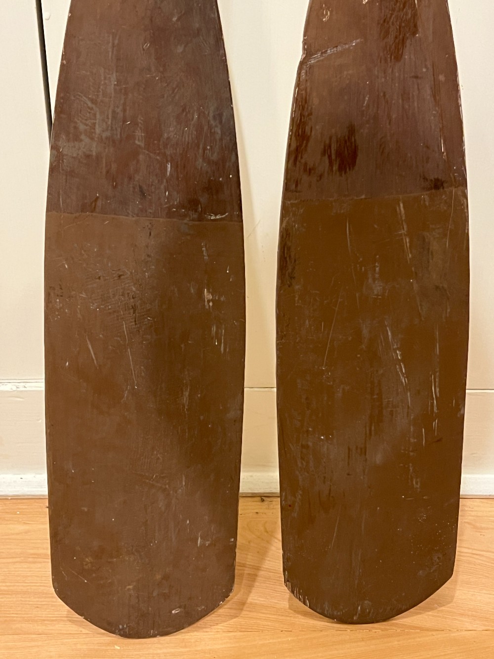 Two Wooden Oars