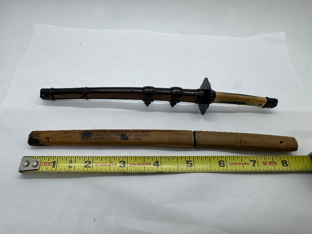 Lot of Two Japanese Sword Letter Openers - Stainless Steel Japan