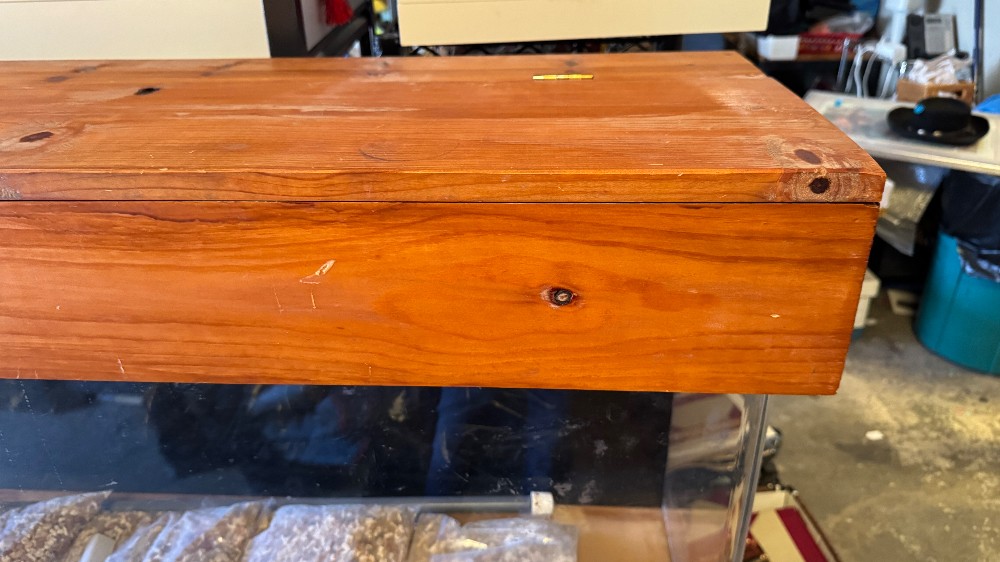 50 Gallon Aquarium with Wood Cabinet Stand and Supplies
