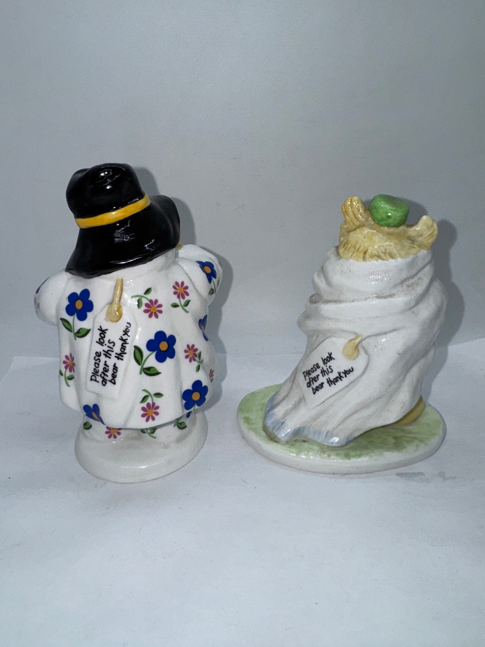 Lot of 2 Coalport Paddington Bear Figurines