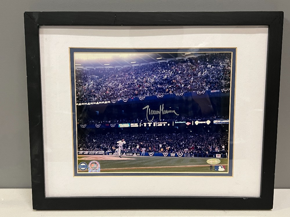 Randy Johnson 1st Pitch At Yankee Stadium Side View 8x10 Photograph, Steiner, MLB