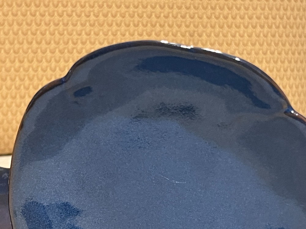 Lot of Blue Scalloped Edge Plates