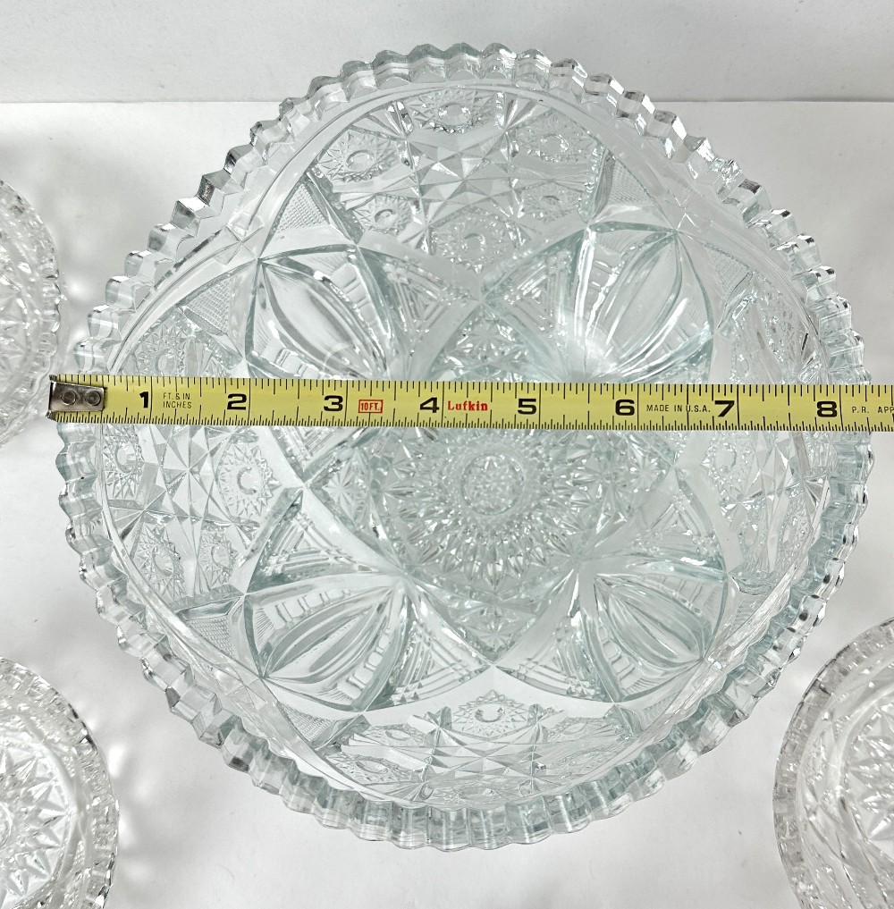 American Pressed Glass Bowl Set