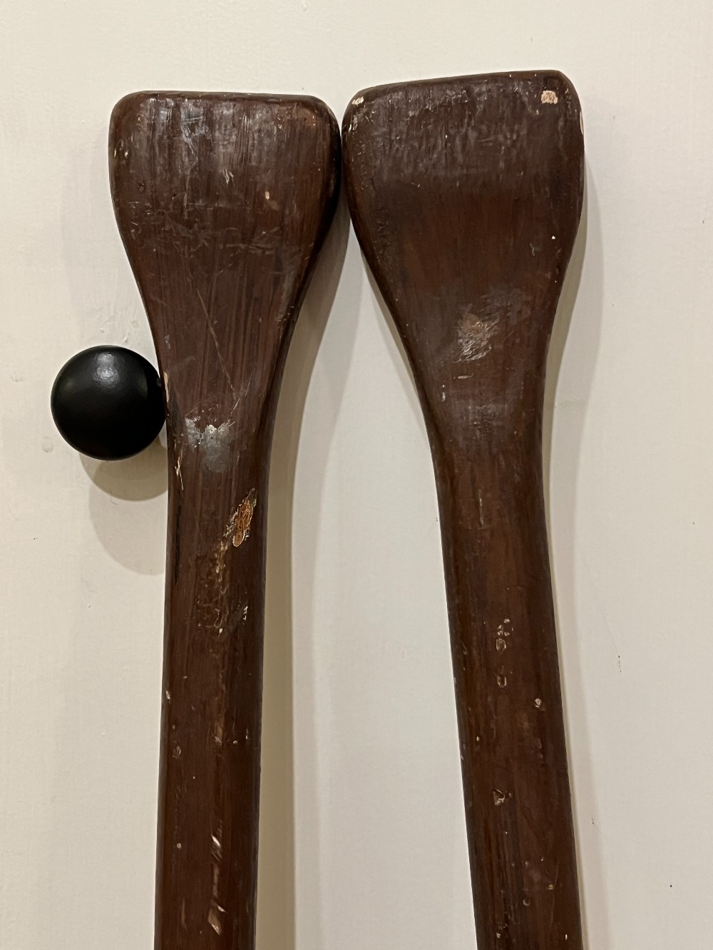 Two Wooden Oars