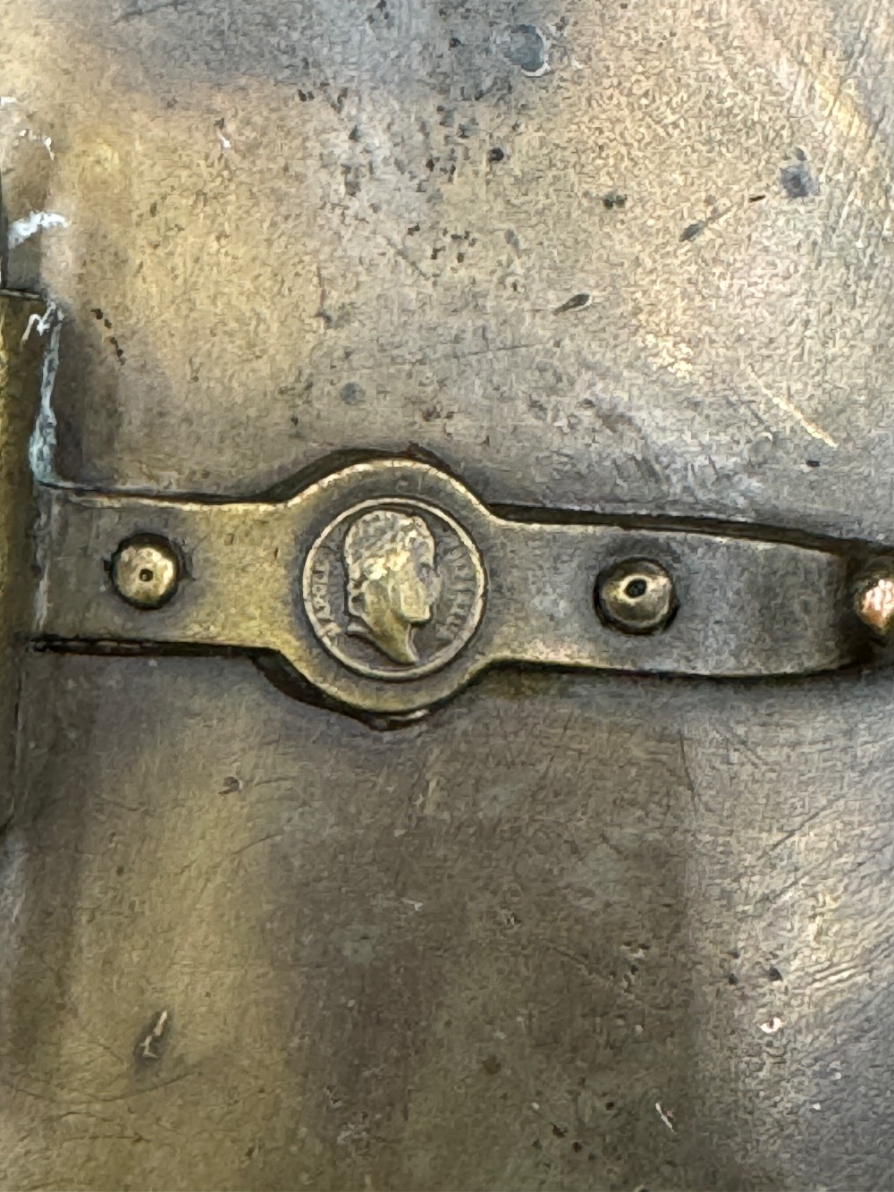 Art Nouveau 1974 Bergamot Brass Works Belt Buckle