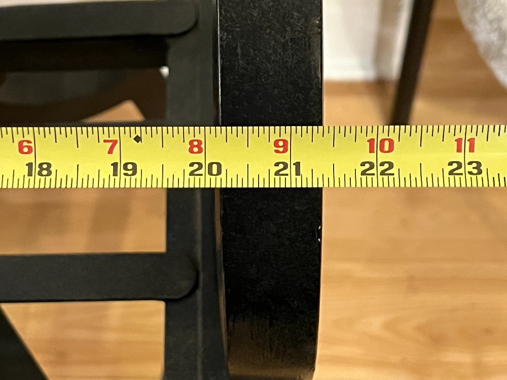 Black Swiveling Outdoor Bar Stool