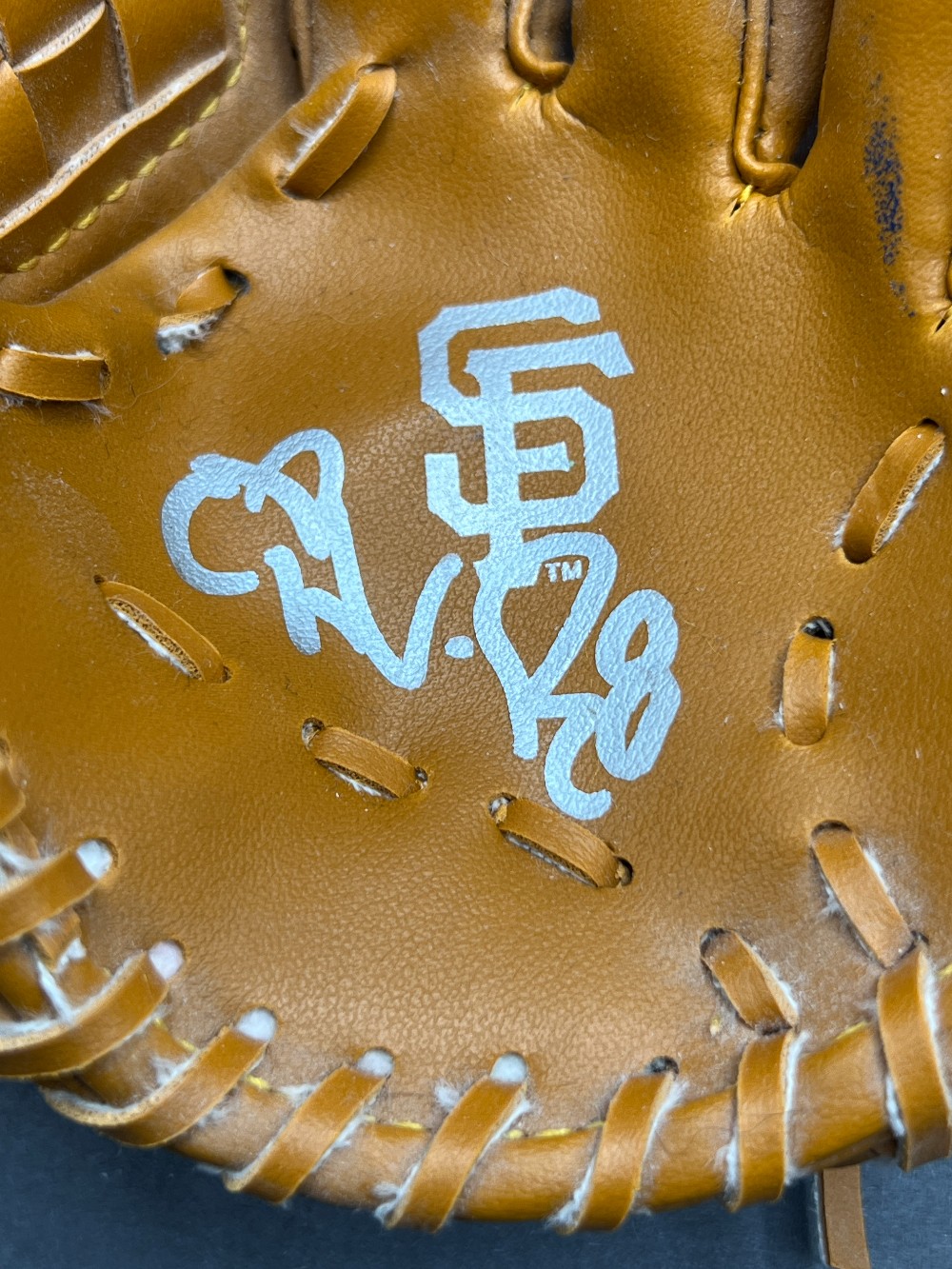 Unknown Player Signed Miniature Rawlings SF Glove, 