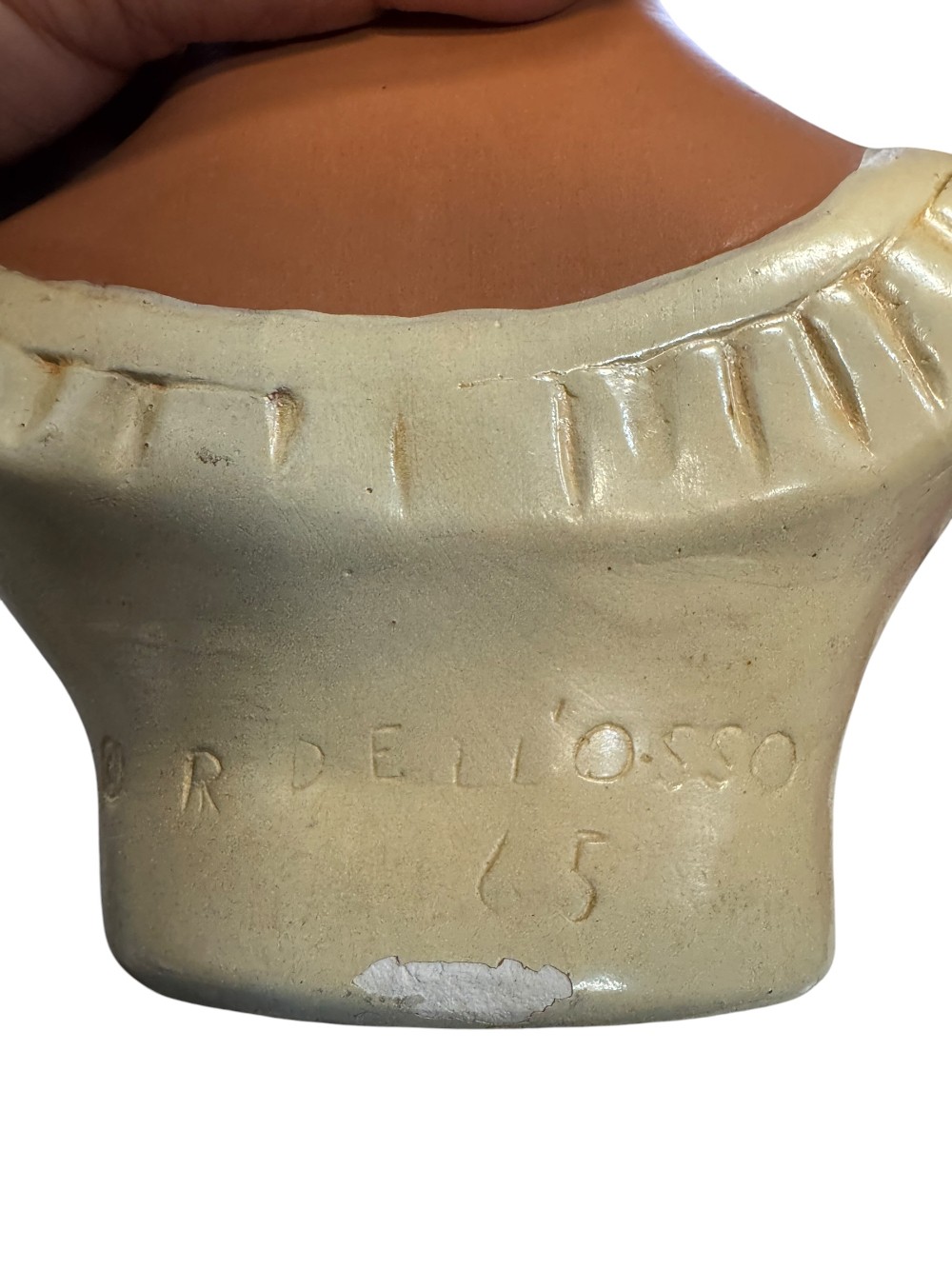 1965 Ralph Dell'Osso Chalkware Lady Head Vase 10