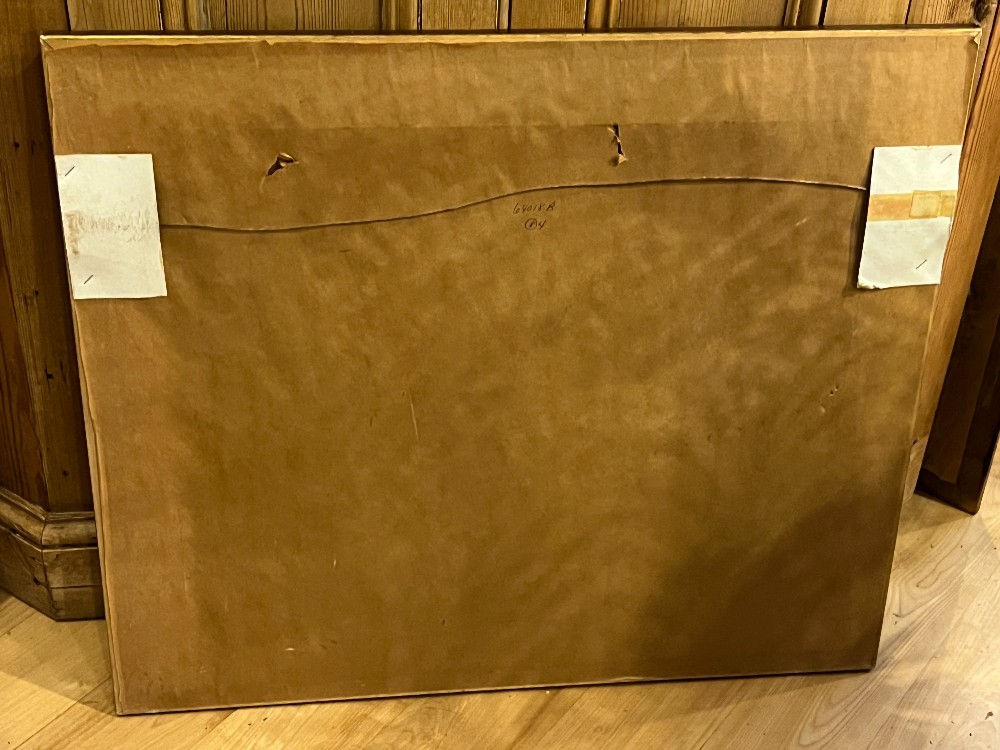Framed Hot Air Balloon Painting? Signed By Artist