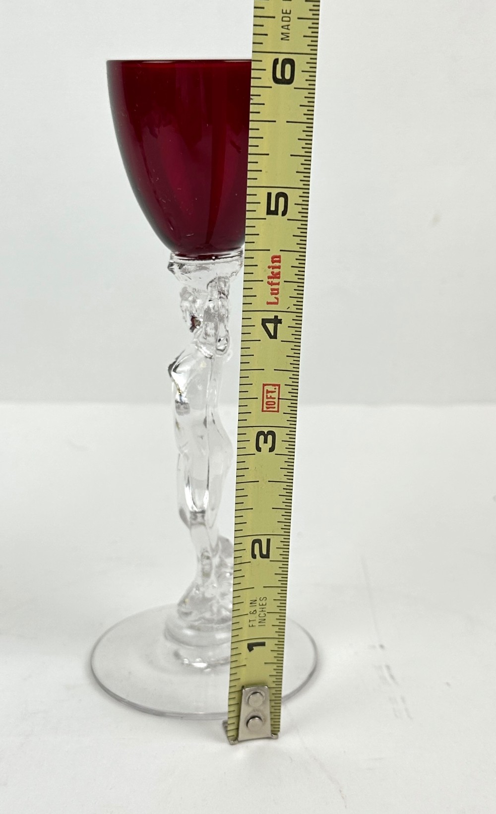Cambridge Carmen (Red) Nude Stem Brandy / Cordial Glasses 1oz
