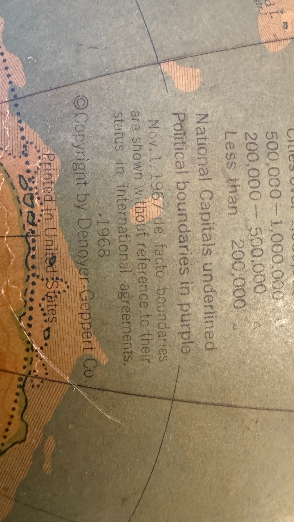 Cartocraft Physical-Political 16 Inch Globe