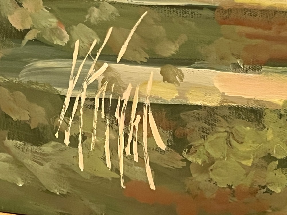Painting of Children Playing By Virginia Knight