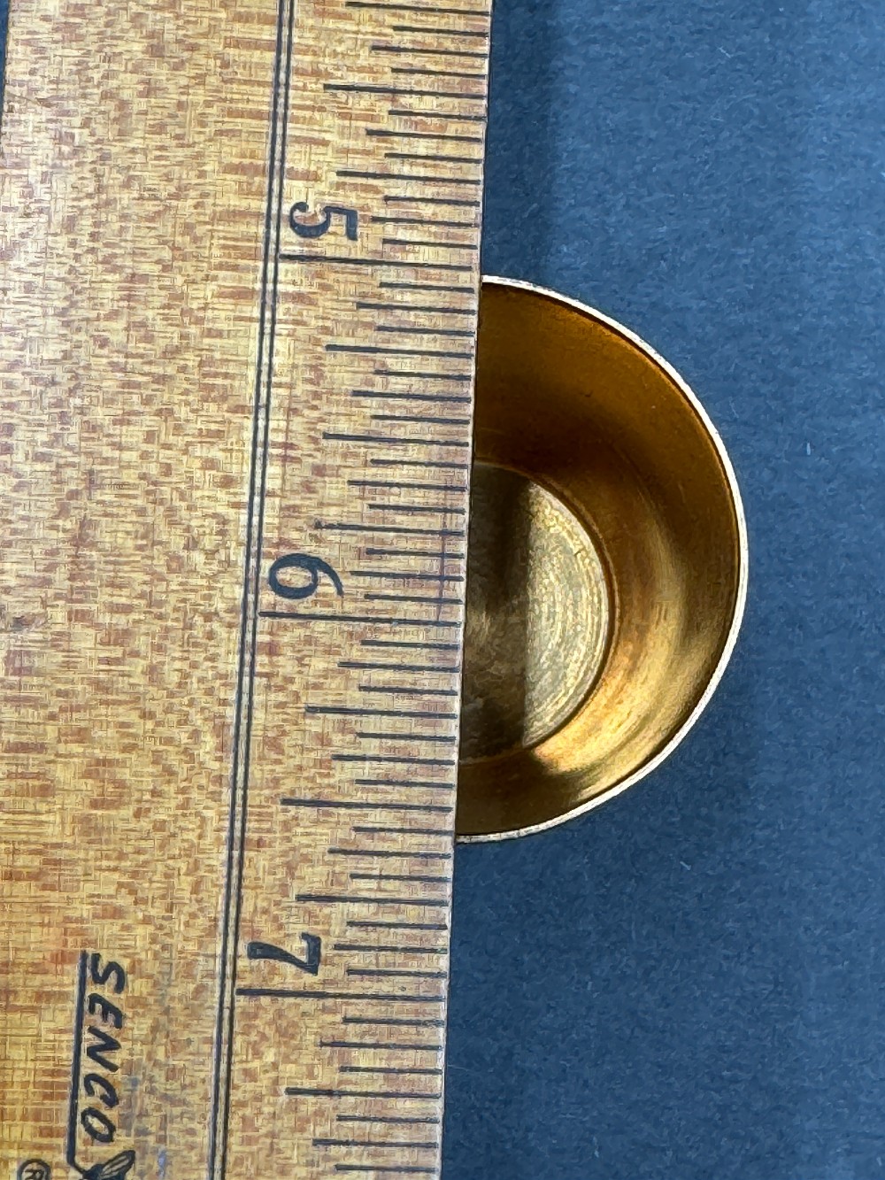 Russian Gilt Silver or Brass Enamel Shot Glass  / Vodka Cup / Beaker.