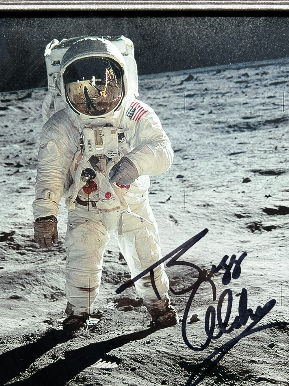 Buzz Aldrin Signed Picture, Frame: 10” x 12” H, VS Autographs