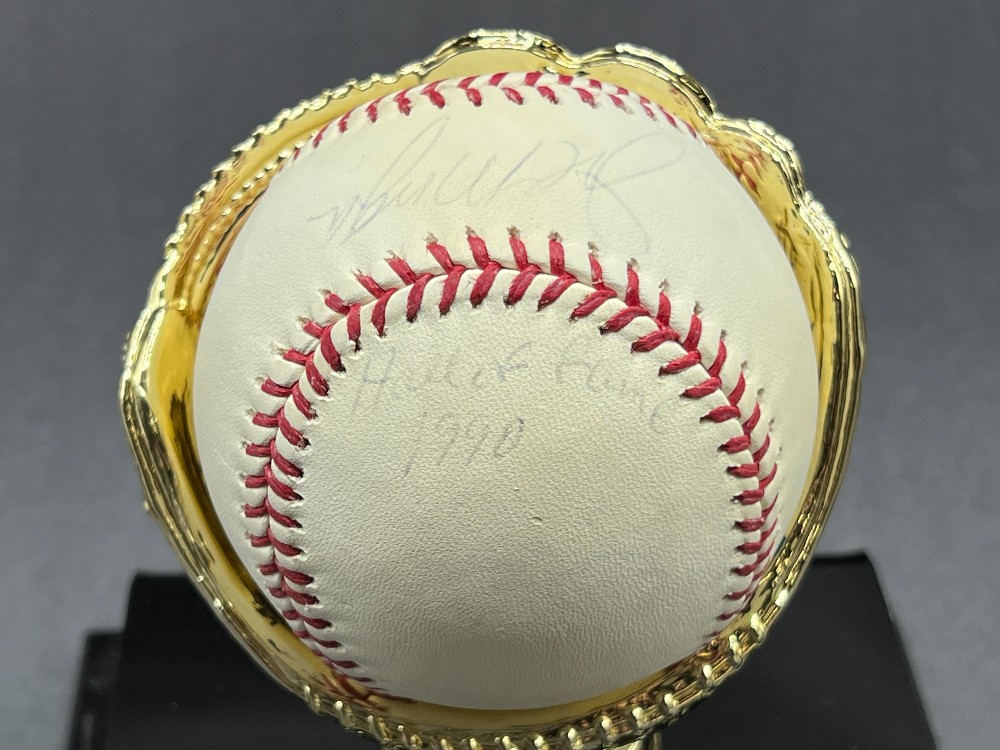 Joe Morgan Autographed Baseball “Big Red Machine, Hall of Fame 1990”, Sports Gallery With COA