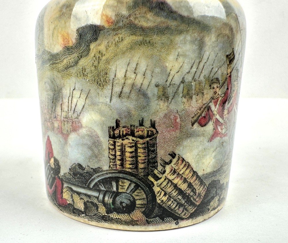 Antique Prattware Relish Jar - Fall of Sebastopol 1855-60