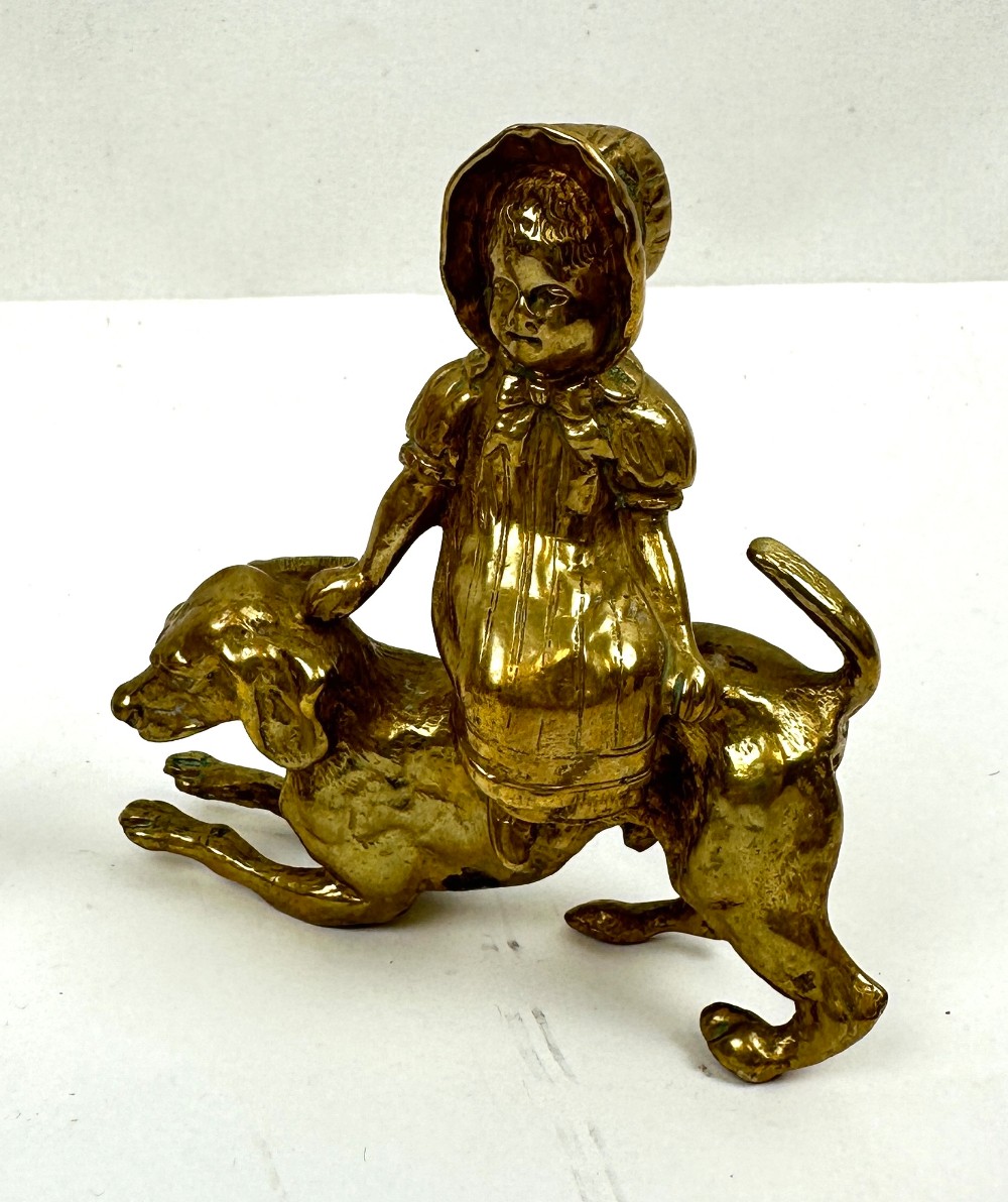 Set of 4 Antique Brass/Bronze Figurines