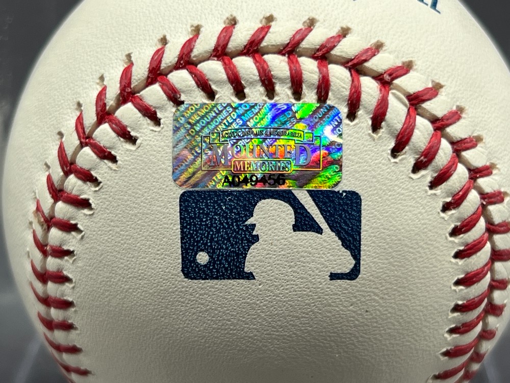A.J. Pierzynski Autographed Baseball “‘05 WS Champs”, MLB, Mounted Memories