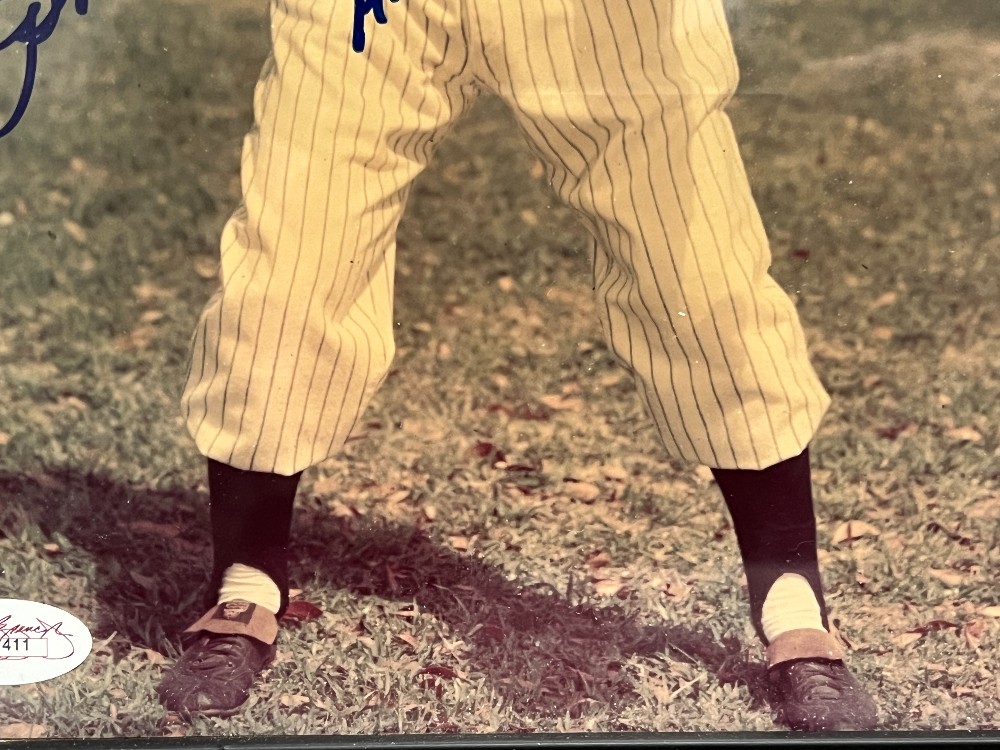 Phil Rizzuto Photograph Inscribed With: “HOF 94”, Frame: 11 ⅜” x 13 ⅜” H, JSA