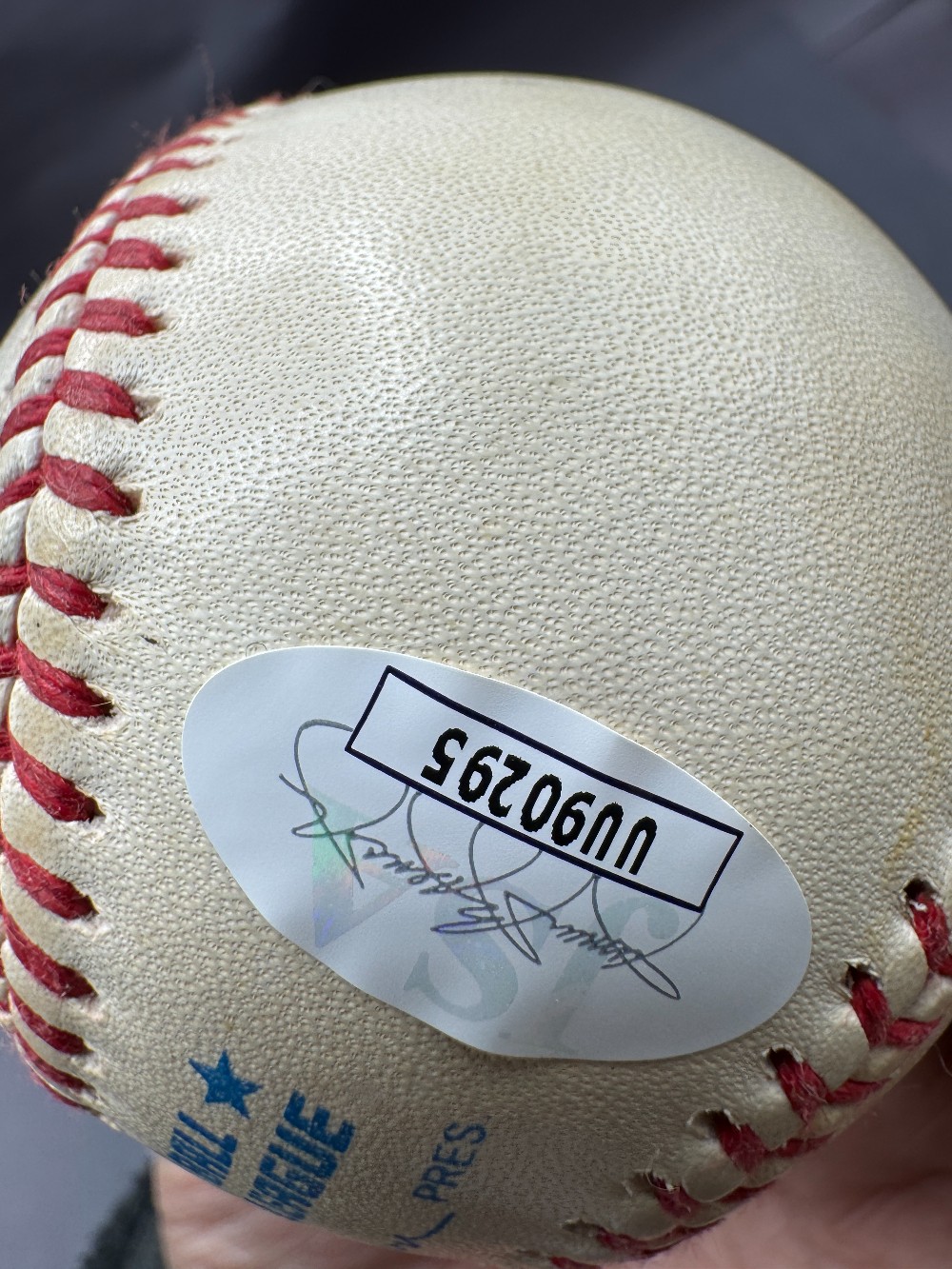 Ken Griffey Jr Autographed Rawlings Baseball, JSA