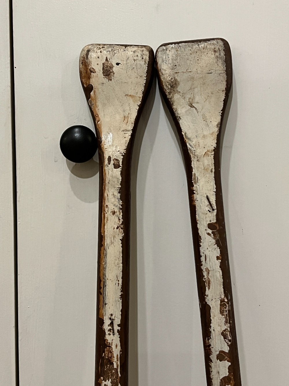 Two Wooden Oars