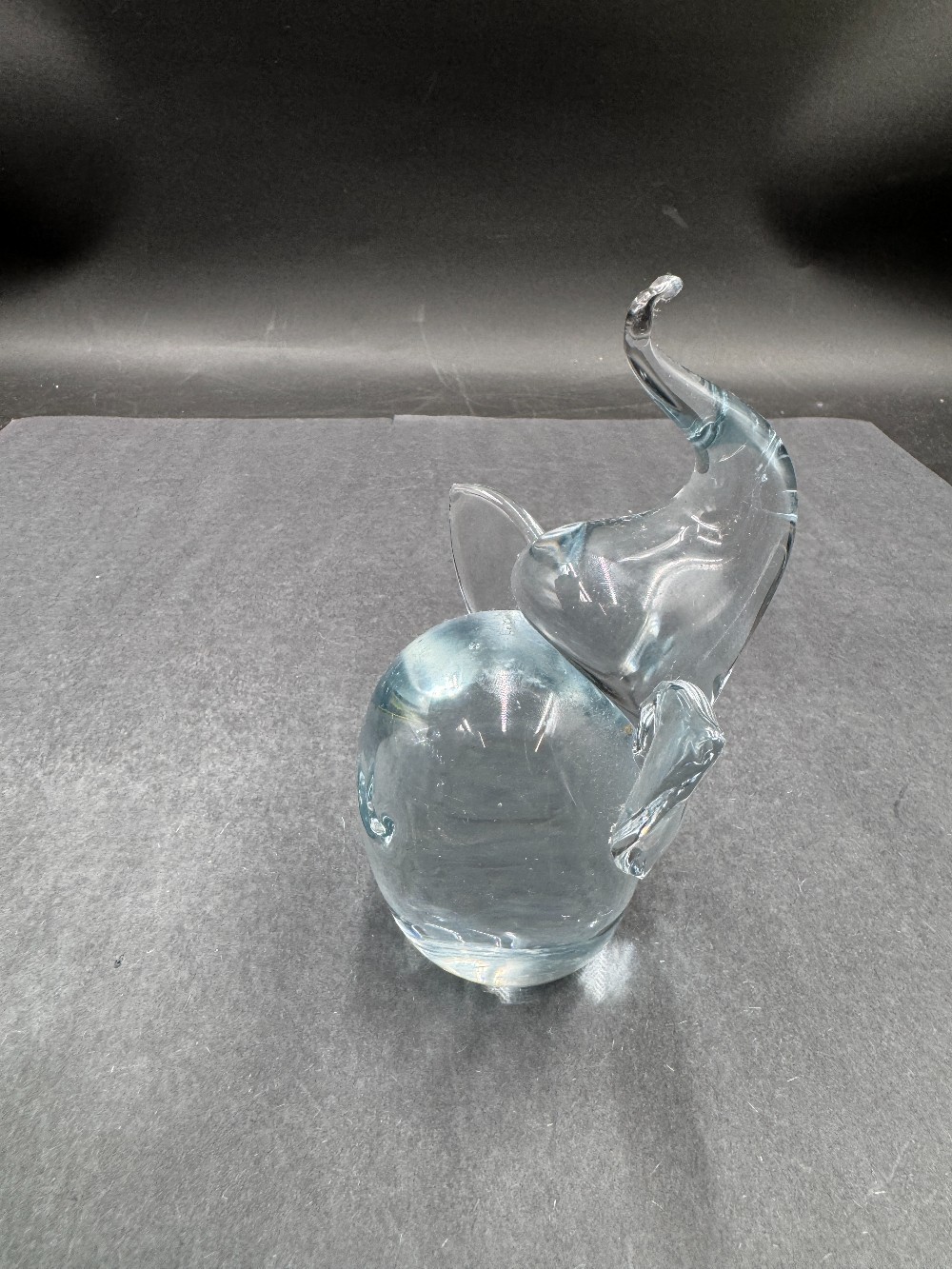 Elephant Glass Paperweight