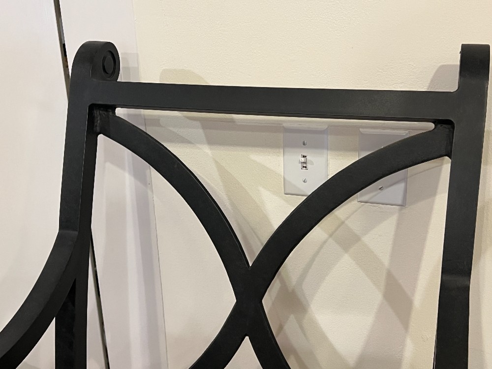 Black Swiveling Outdoor Bar Stool