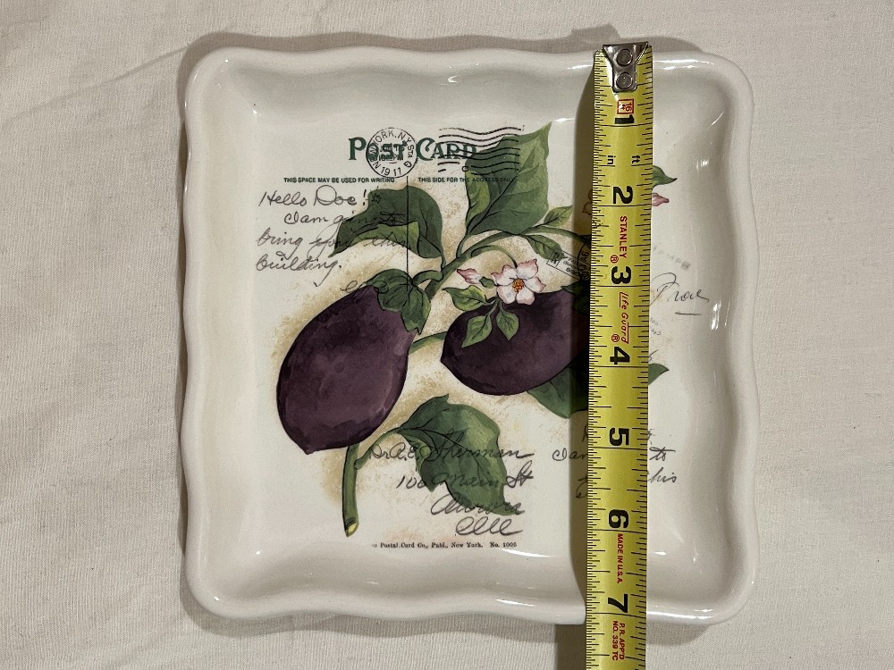 Lot of Square Effetti Botanical Dishes