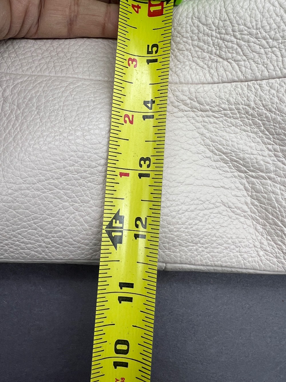 Coach Off-White Pebbled Leather Purse