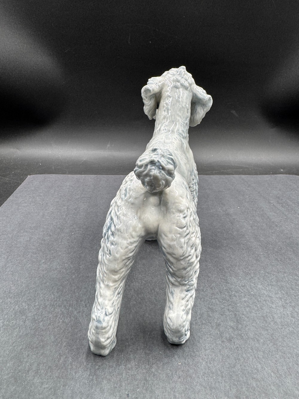 Goebel Grey Porcelain Poodle Figurine