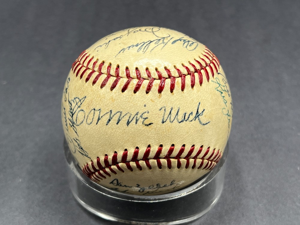 1950-51 Philadelphia Athletics Signed Baseball (List of Names in Description), Ace Vintage with Letter of Authenticity