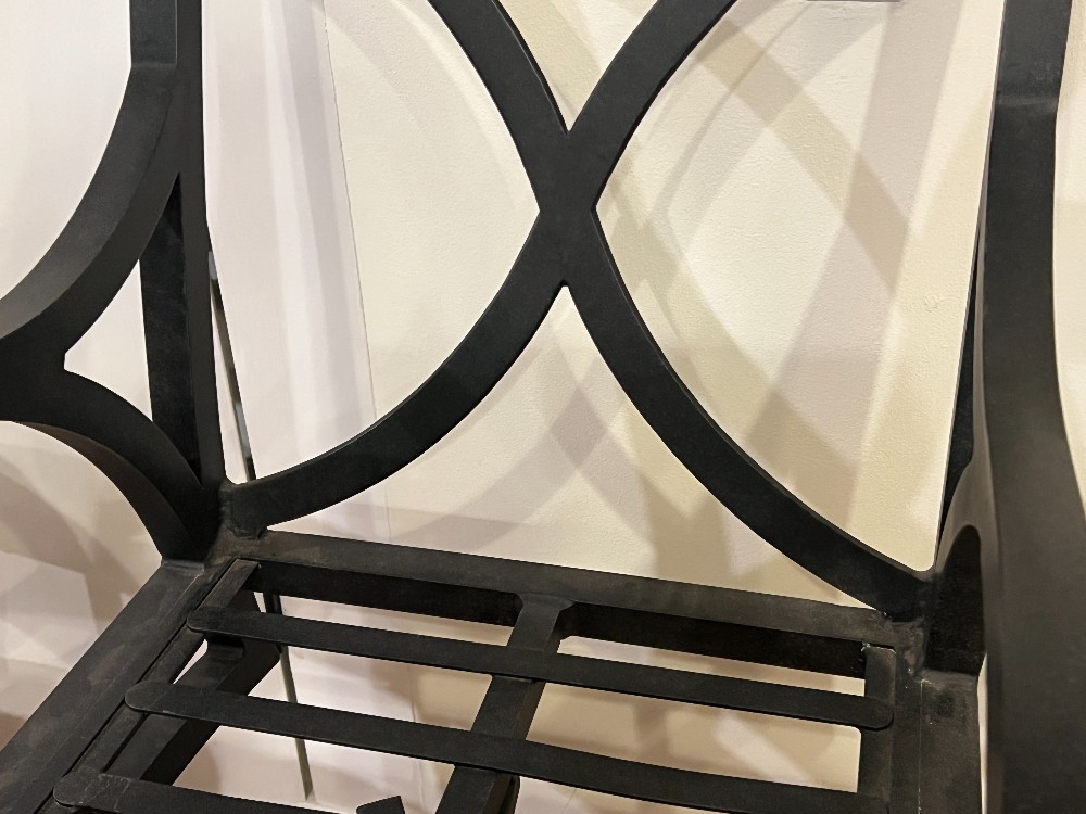 Black Swiveling Outdoor Bar Stool
