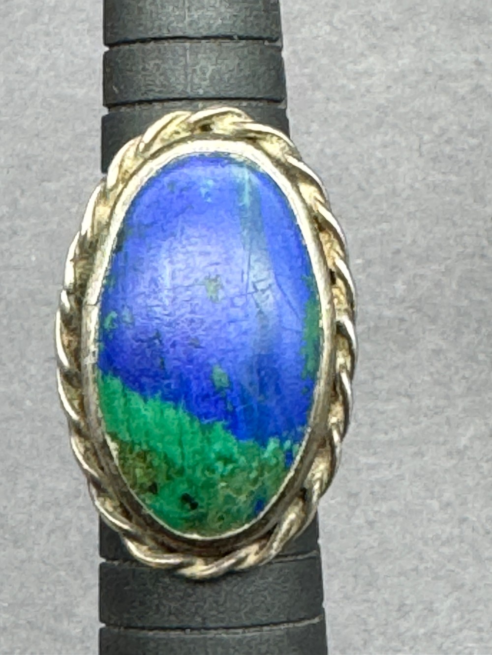 Azurite Malachite Sterling Ring