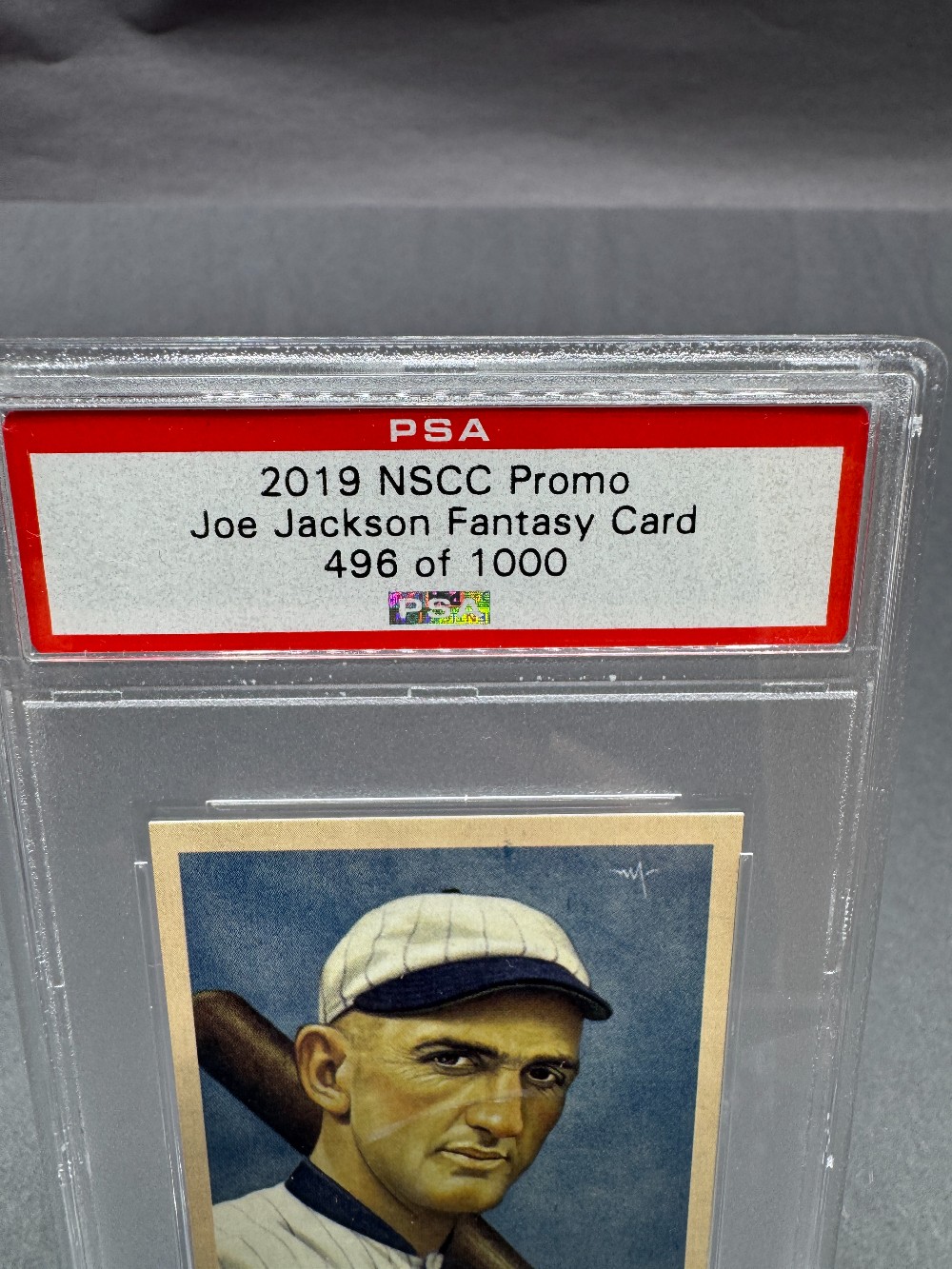 2019 NSCC PROMO FANTASY CARD Joe Jackson PSA Card #496 Of 1000