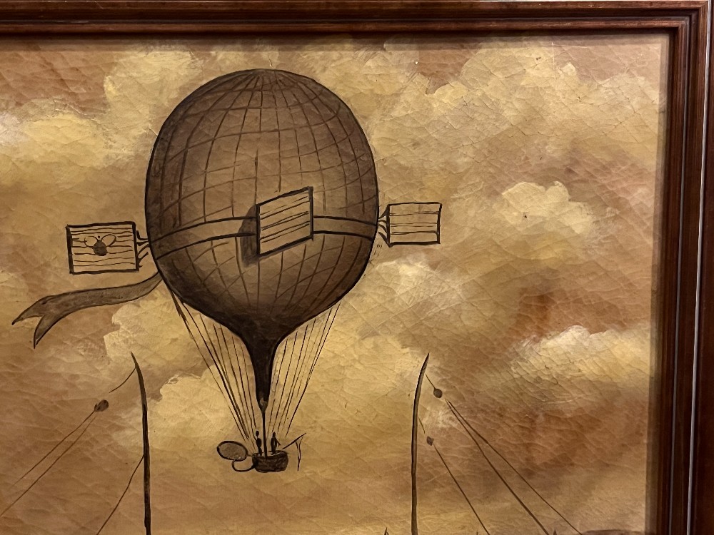 Framed Hot Air Balloon Painting?