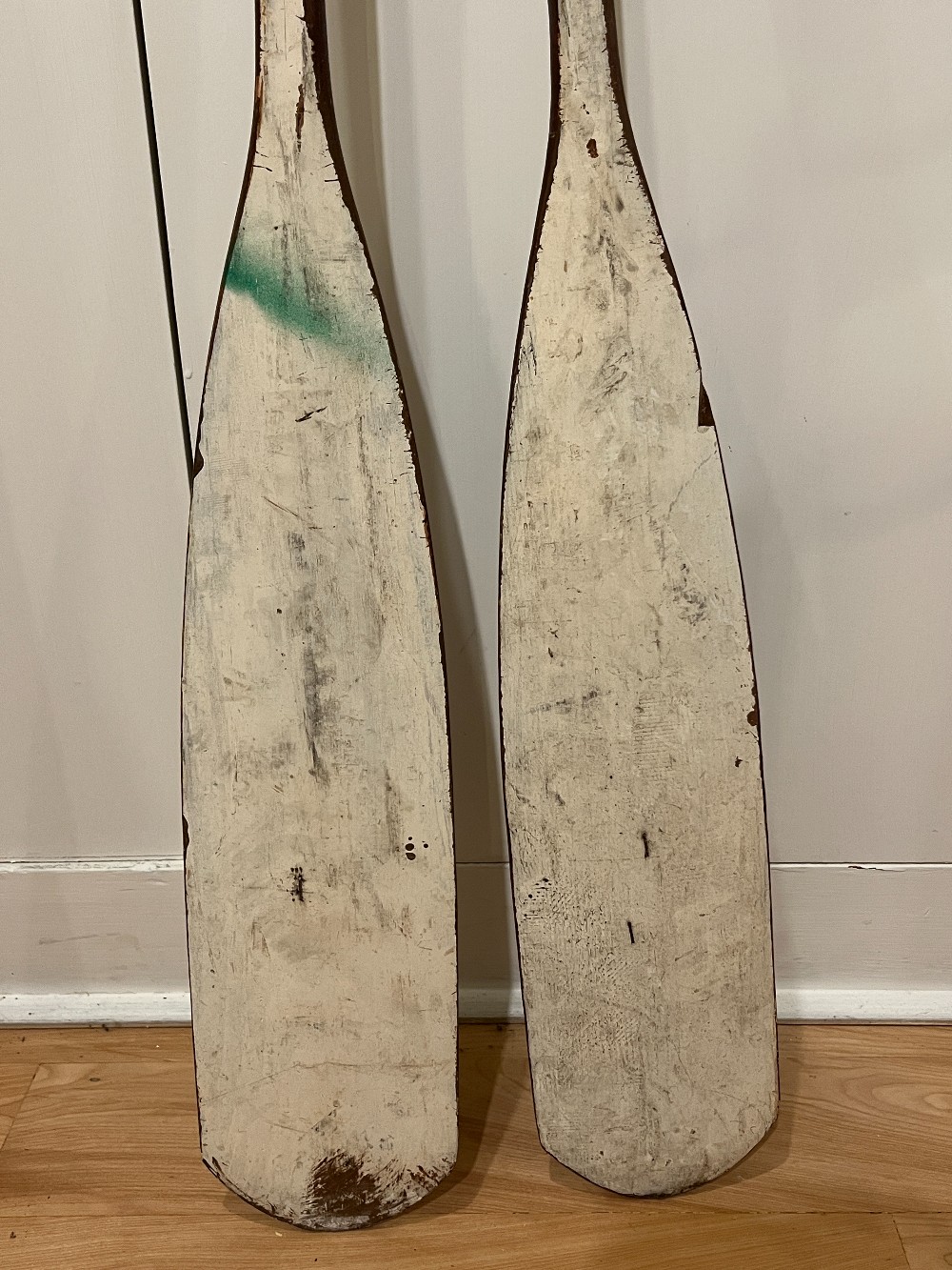 Two Wooden Oars
