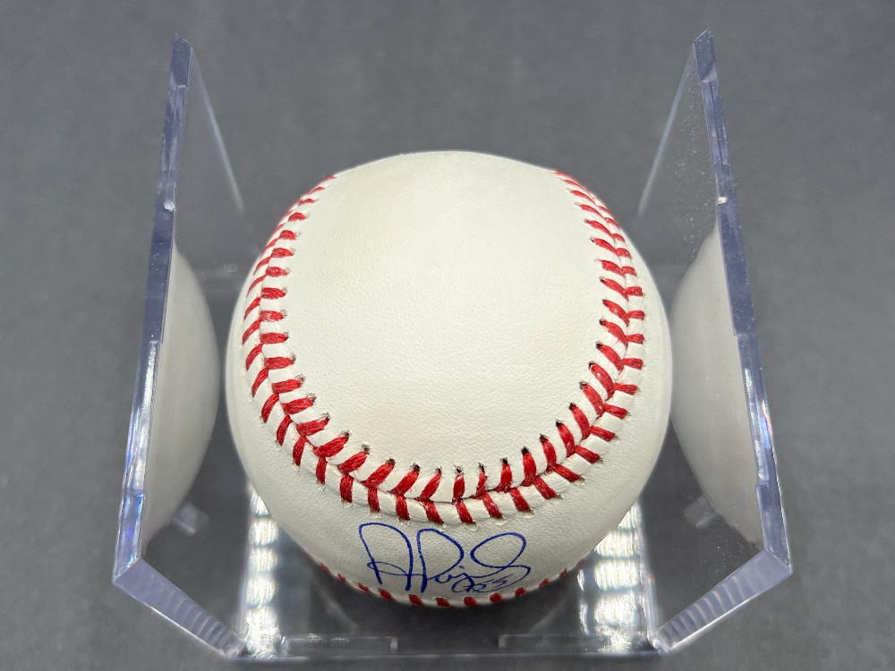 Albert Pujols Autographed Baseball “#55”, Beckett