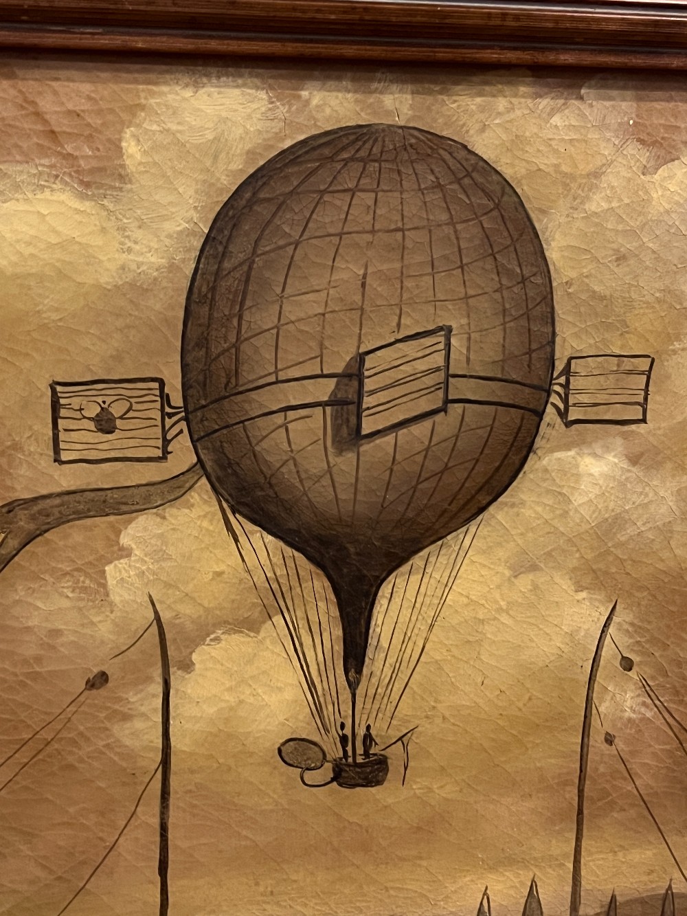 Framed Hot Air Balloon Painting?