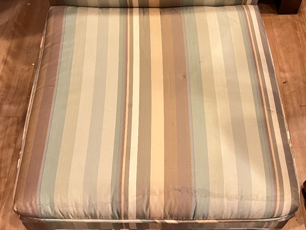 Striped Upholstered Chair