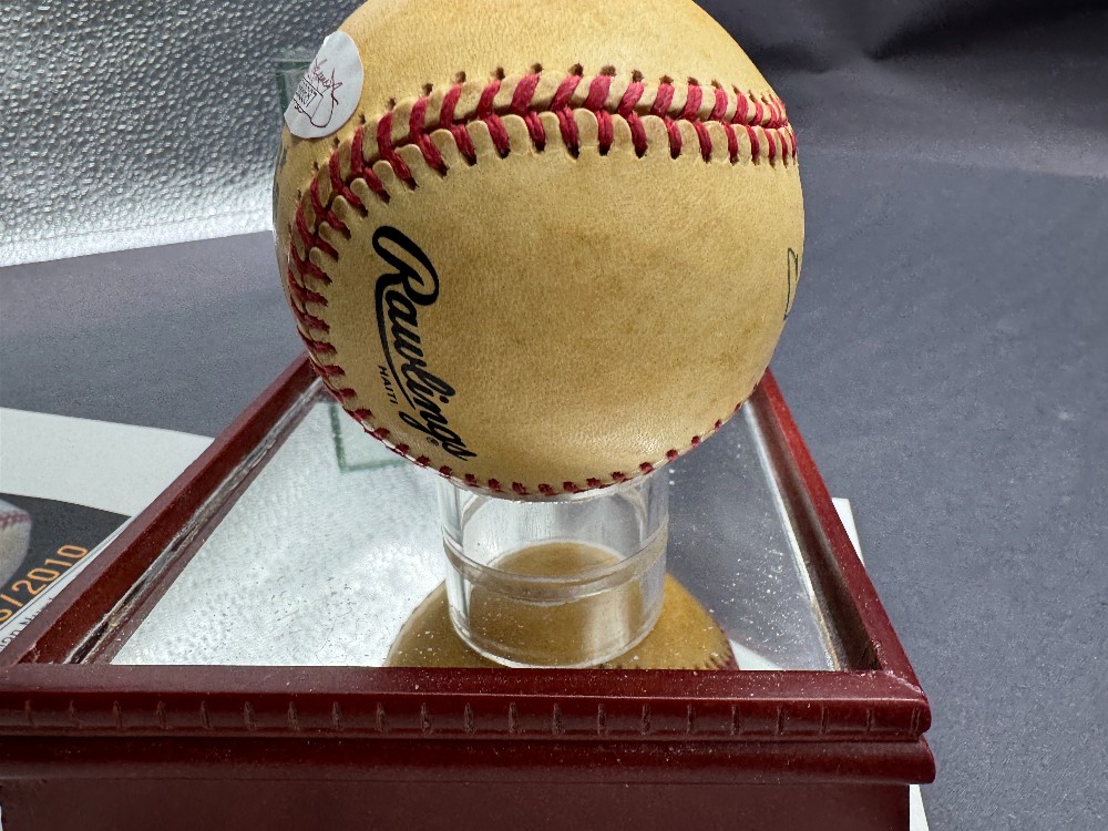 Carl Hubbell Autographed Baseball w/ JSA Letter of Authenticity