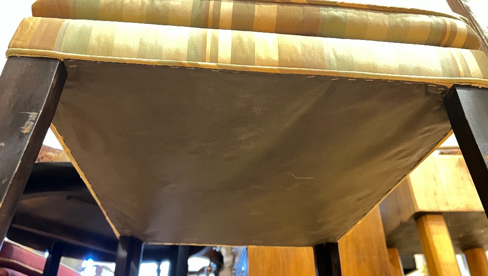 Striped Upholstered Chair