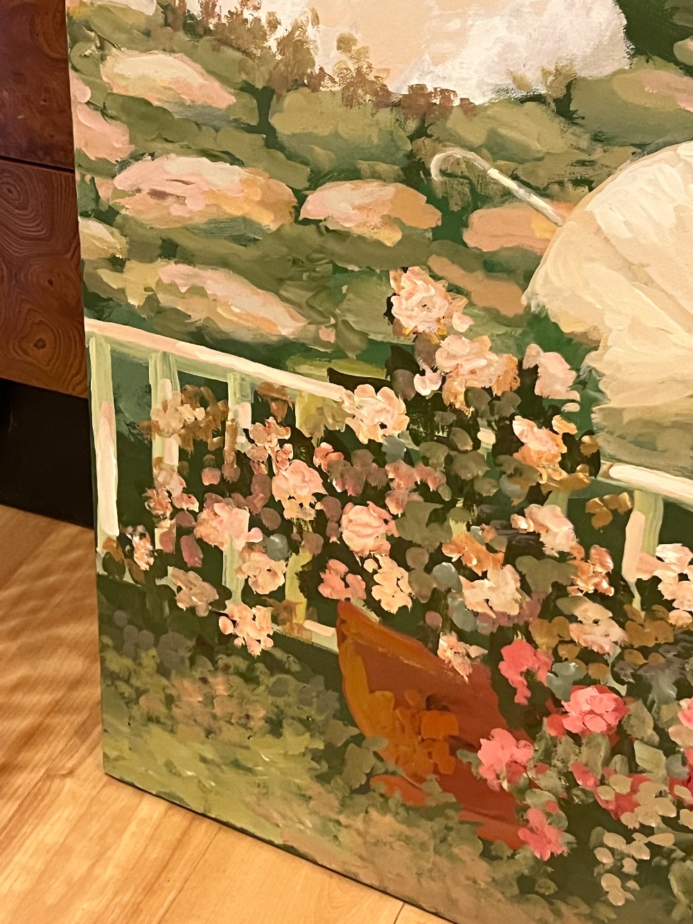 Garden Painting By Virginia Knight