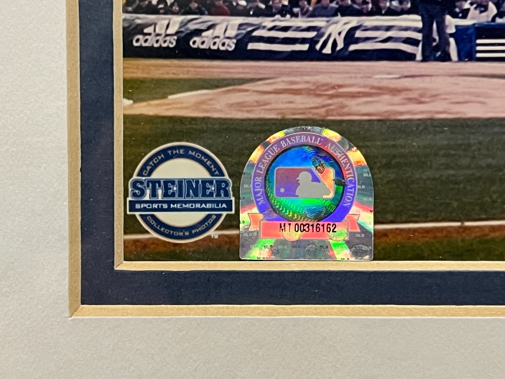 Randy Johnson 1st Pitch At Yankee Stadium Side View 8x10 Photograph, Steiner, MLB