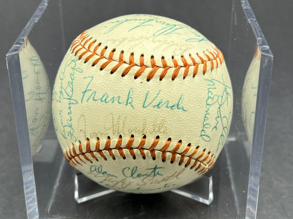 1969 Syracuse Chiefs Multi-Signed Baseball (List of Names in Description), JSA