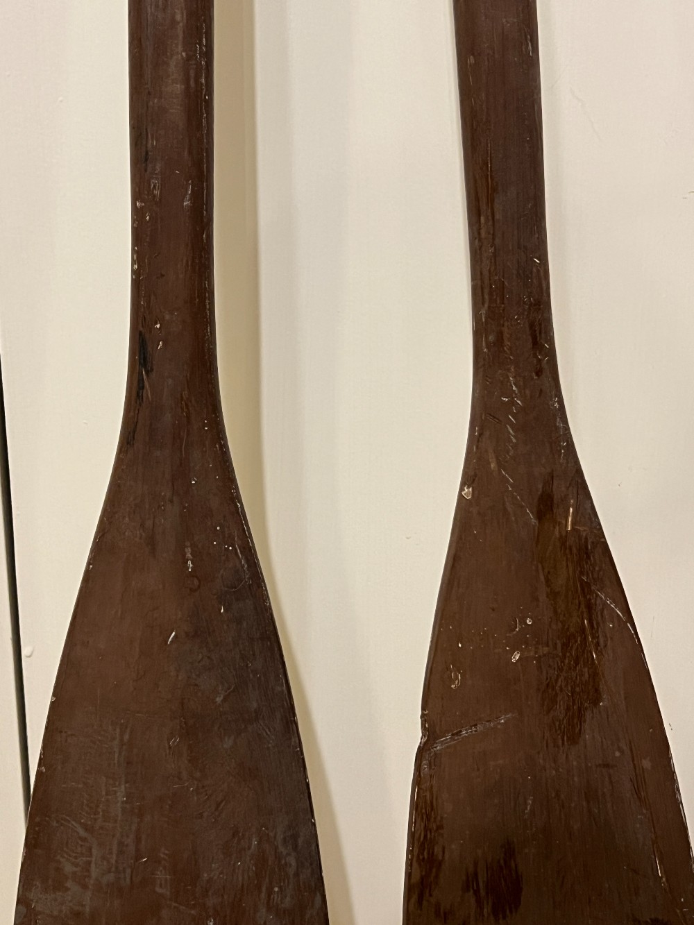 Two Wooden Oars