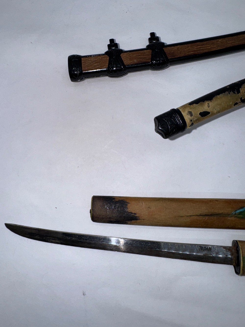 Lot of Two Japanese Sword Letter Openers - Stainless Steel Japan