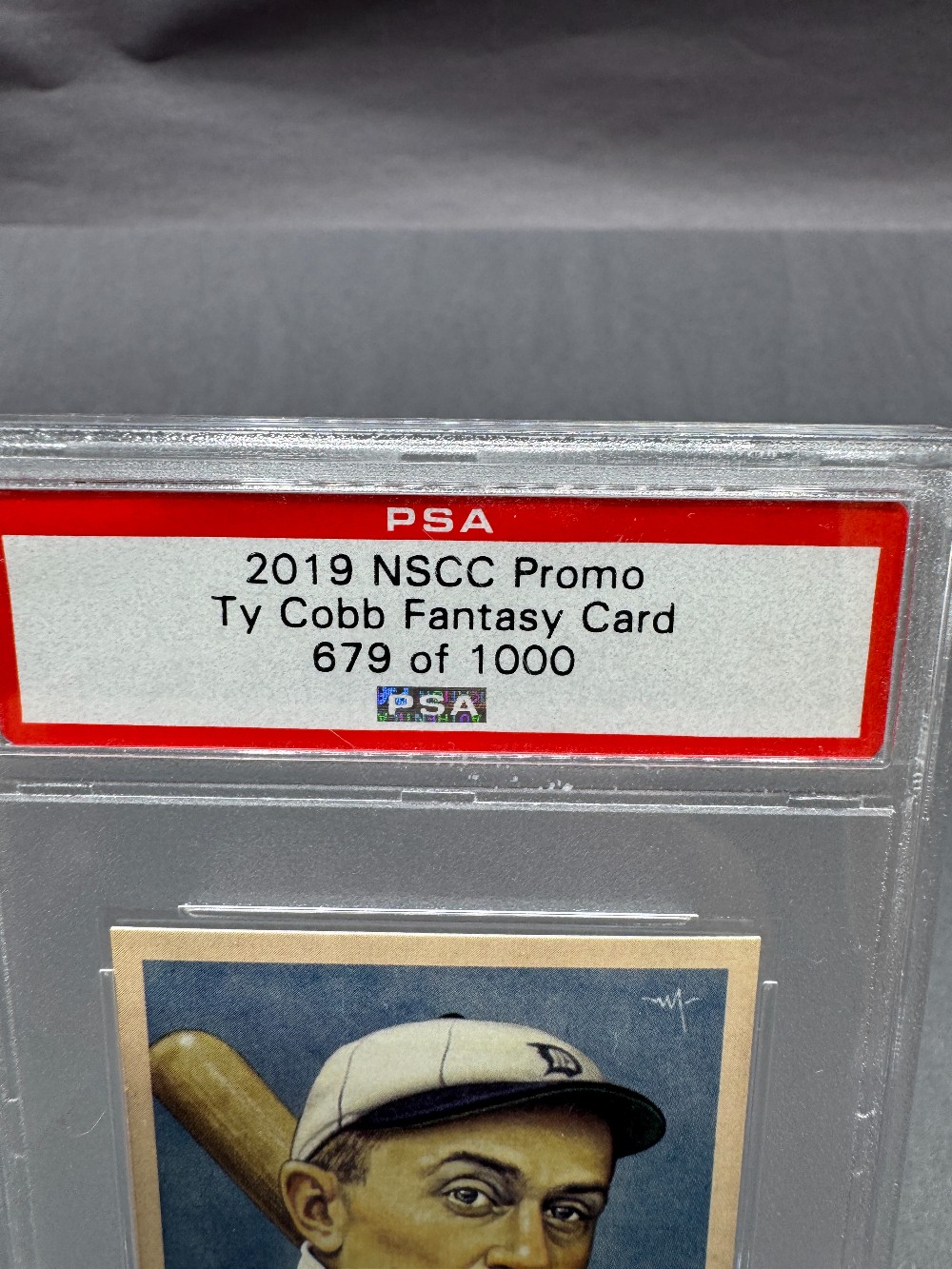 2019 NSCC PROMO FANTASY CARD Ty Cobb PSA Card #679 Of 1000